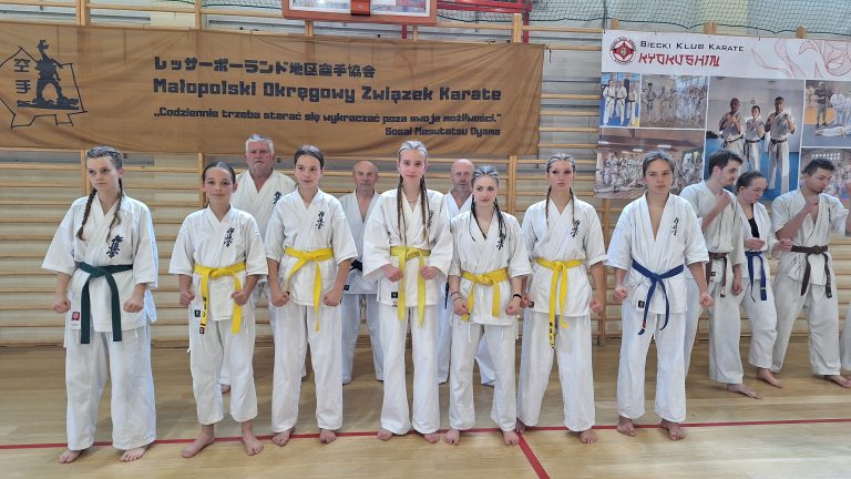 Zgrupowanie KUMITE Małopolskiego Okręgowego Związku Karate.