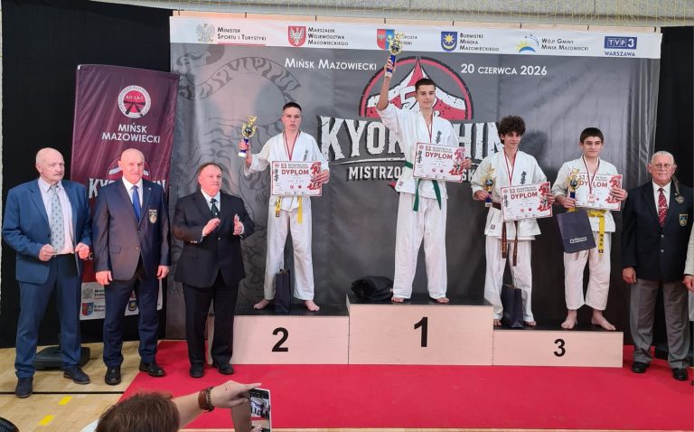 53 Mistrzostwa Polski Karate Kyokushin Mińsk Mazowiecki 20.06.2026r Filip Krzepina medalistą Mistrzostw Polski.